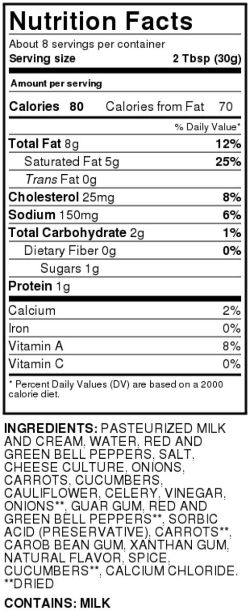 slide 3 of 8, Hy-vee Garden Vegetable Cream Cheese Spread, 8 oz