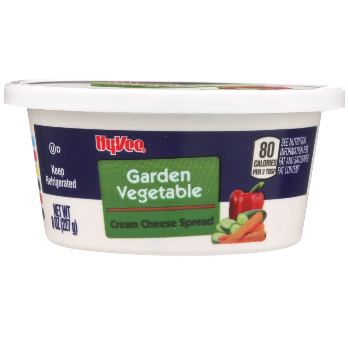 slide 4 of 8, Hy-vee Garden Vegetable Cream Cheese Spread, 8 oz