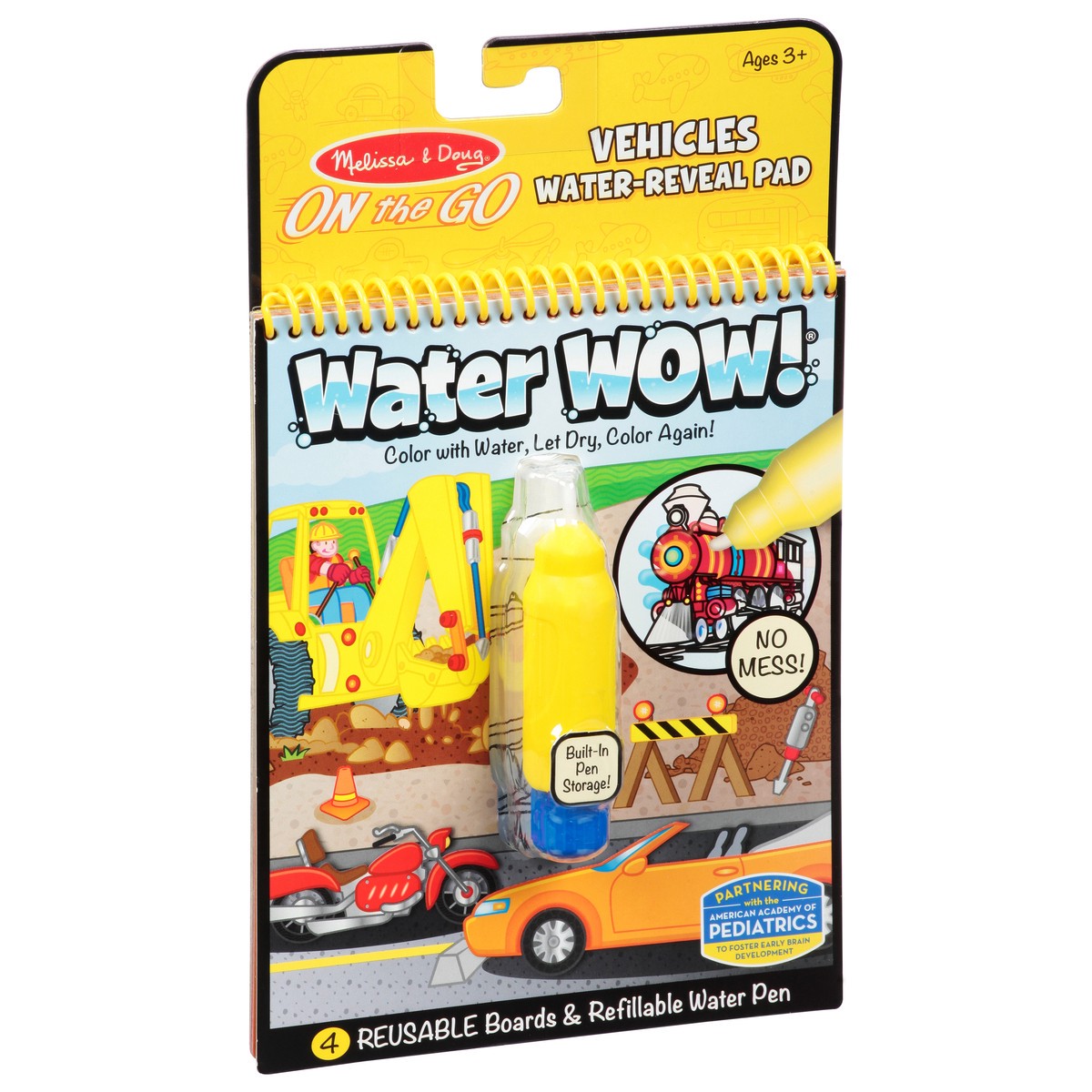 slide 2 of 9, Melissa & Doug Water-Reveal Pad Vehicle On The Go, 1 ct