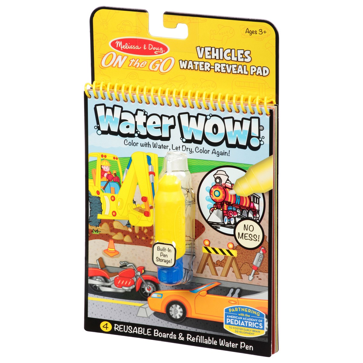 slide 8 of 9, Melissa & Doug Water-Reveal Pad Vehicle On The Go, 1 ct