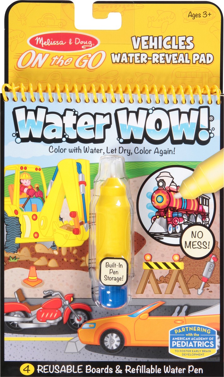 slide 5 of 9, Melissa & Doug Water-Reveal Pad Vehicle On The Go, 1 ct