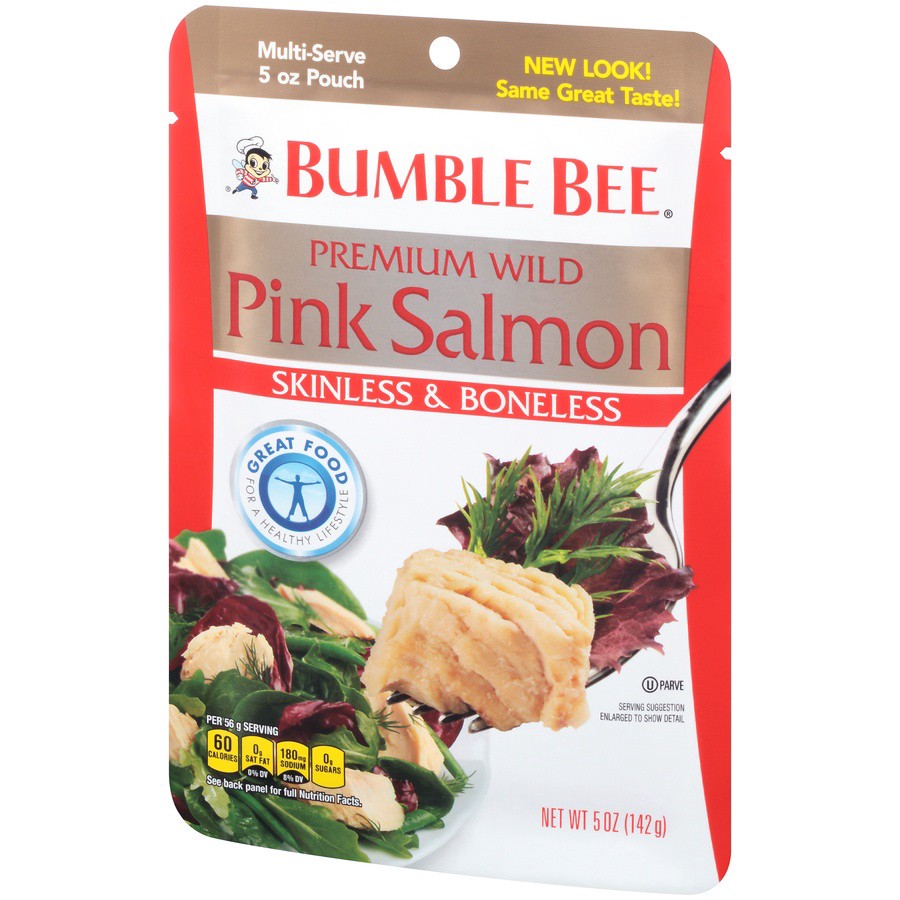 slide 2 of 8, Bumble Bee Premium Wild Pink Salmon Pouch, 5 oz