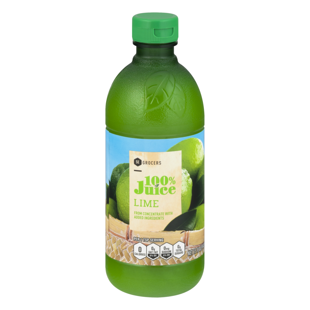 slide 1 of 1, SE Grocers 100% Juice Lime, 15 oz