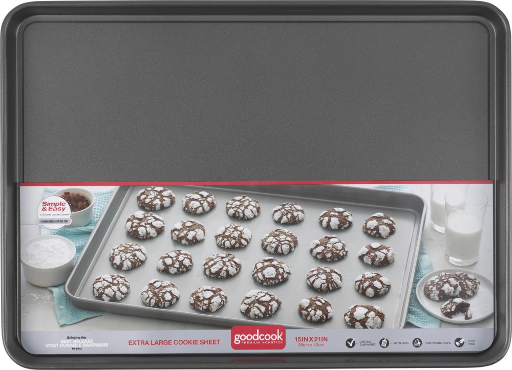 slide 2 of 2, Good Cook XL Nonstick Cookie Sheet, 15 in x 21 in