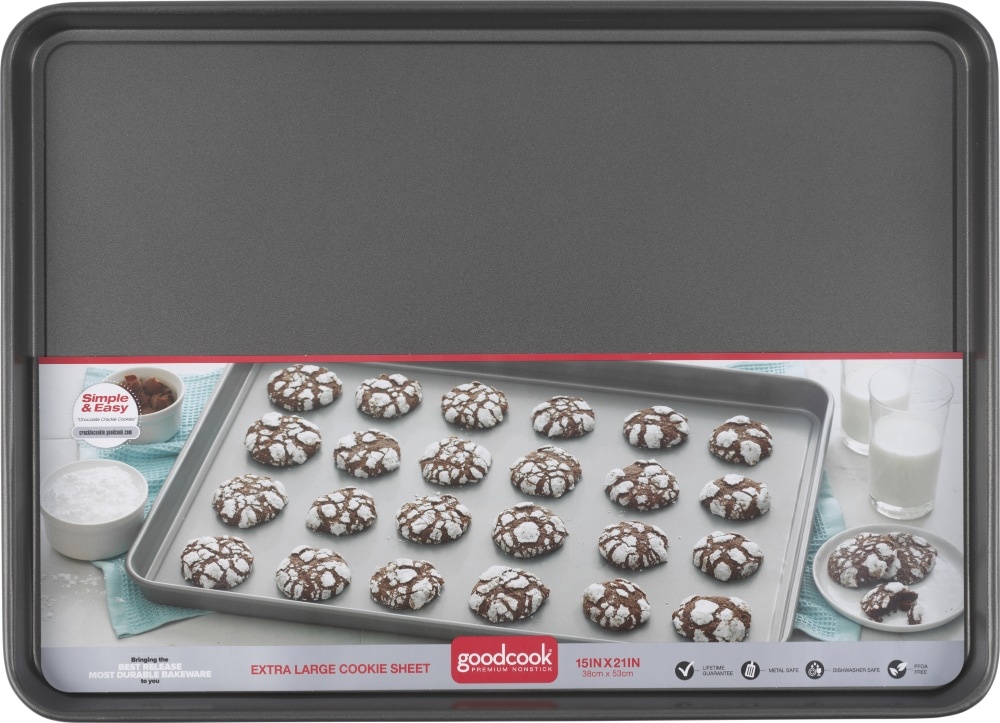 slide 1 of 1, Good Cook XL Nonstick Cookie Sheet, 15 in x 21 in