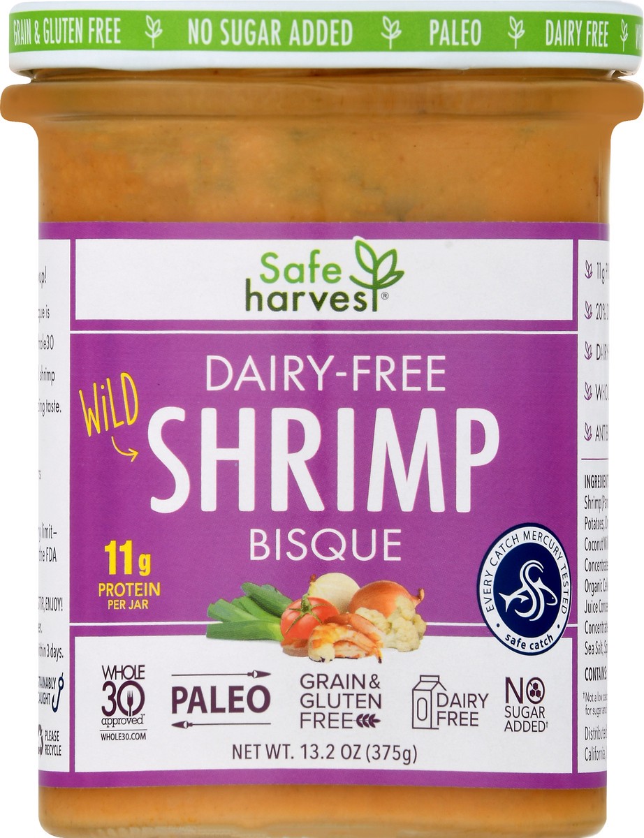 slide 6 of 9, Safe Harvest Dairy-Free Wild Shrimp Bisque 13.2 oz, 13.2 oz