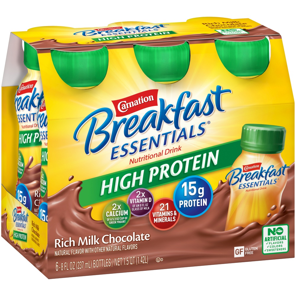 Carnation Breakfast Essentials High Protein Ready to Drink Rich Milk