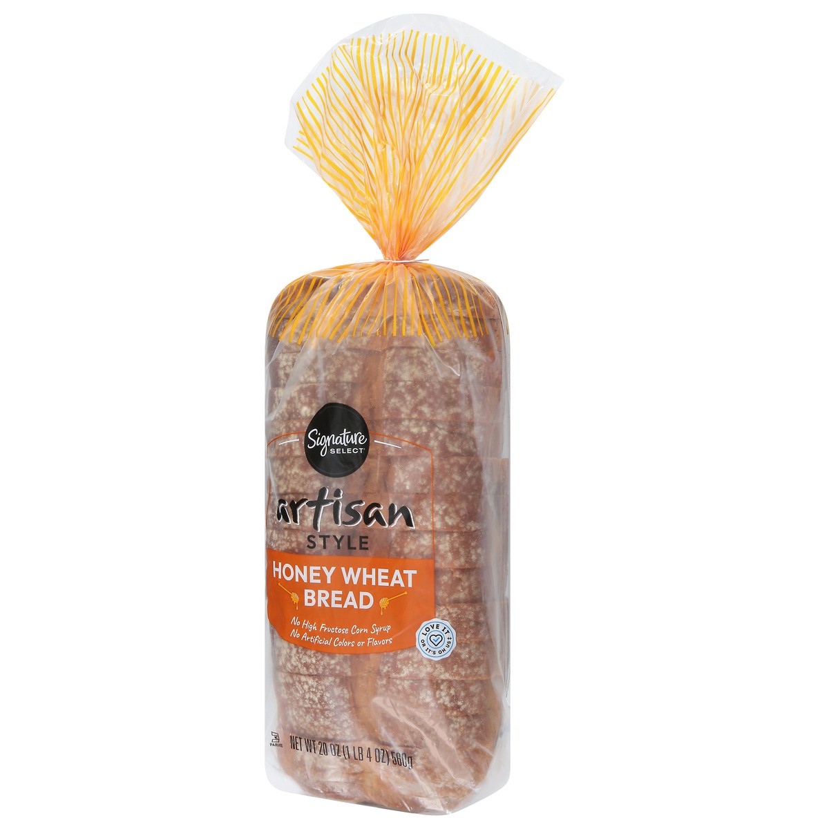 slide 4 of 4, Signature Select Artisan Bread Honey Wheat - 20 Oz, 20 oz