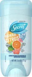 Secret Clear Gel Hawaii Citrus Antiperspirant/Deodorant 2.6 oz