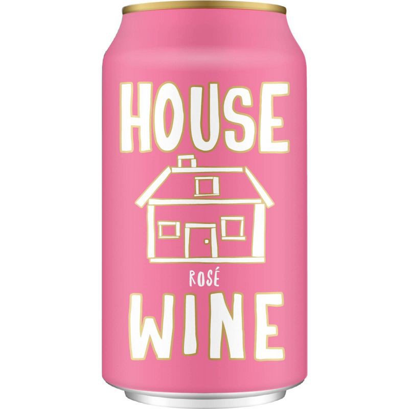slide 1 of 3, House Wines Rose Wine - 355ml Can, 355 ml