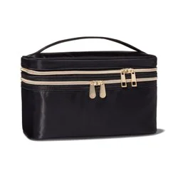 Sonia Kashuk™ Double Zip Train Case Makeup Bag - Black