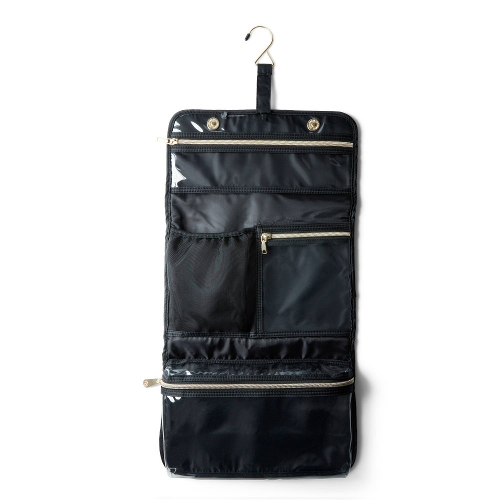 slide 3 of 3, Sonia Kashuk Hanging Travel Makeup Organizer - Black, 1 ct