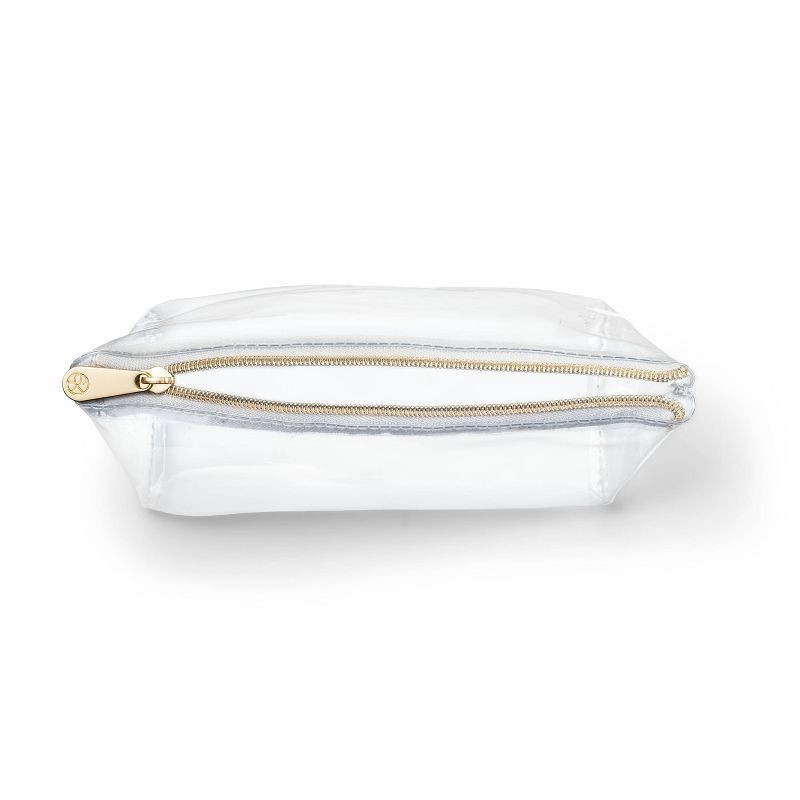 slide 3 of 3, Sonia Kashuk™ Square Clutch Makeup Bag - Clear, 1 ct