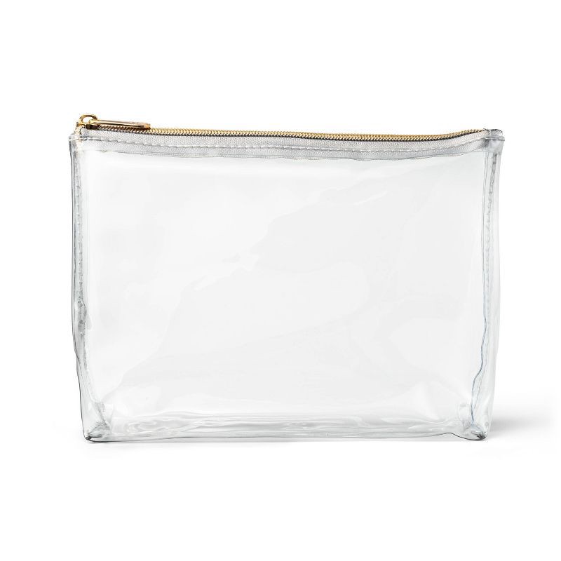 slide 1 of 3, Sonia Kashuk™ Square Clutch Makeup Bag - Clear, 1 ct