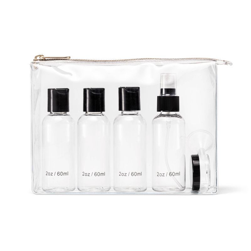 slide 1 of 3, Sonia Kashuk™ TSA Travel Makeup Bag Kit - Clear, 1 ct