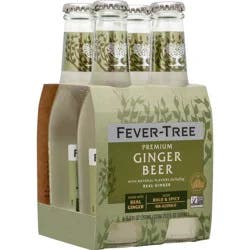 Fever-Tree Premium Ginger Beer Bottles - 4pk/200ml