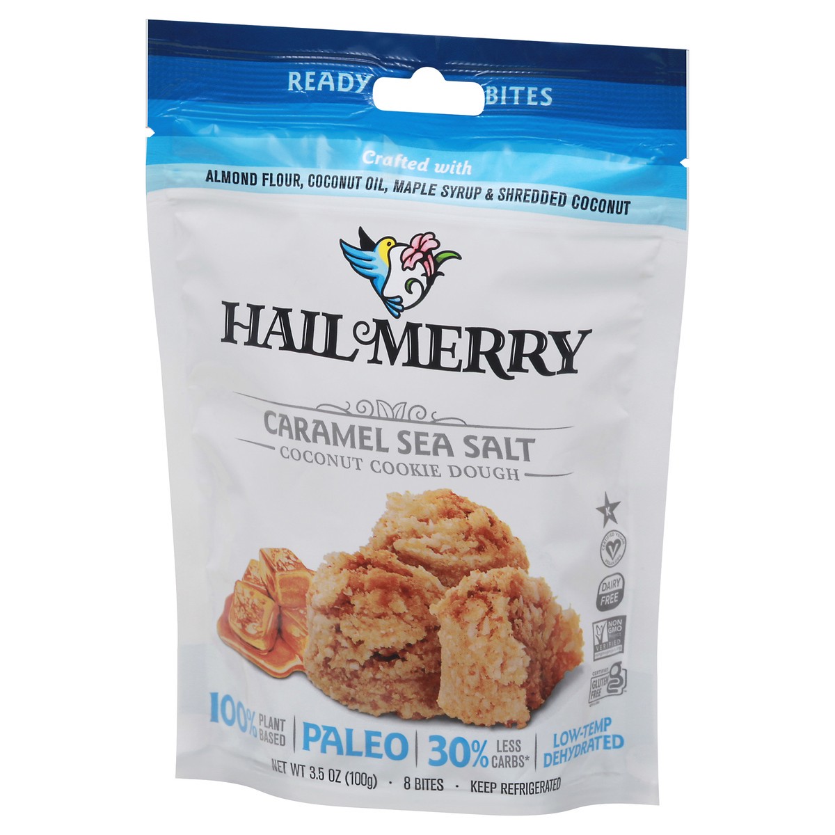 slide 10 of 12, Hail Merry Caramel Sea Salt Coconut Cookie Dough 8 ea, 8 ct