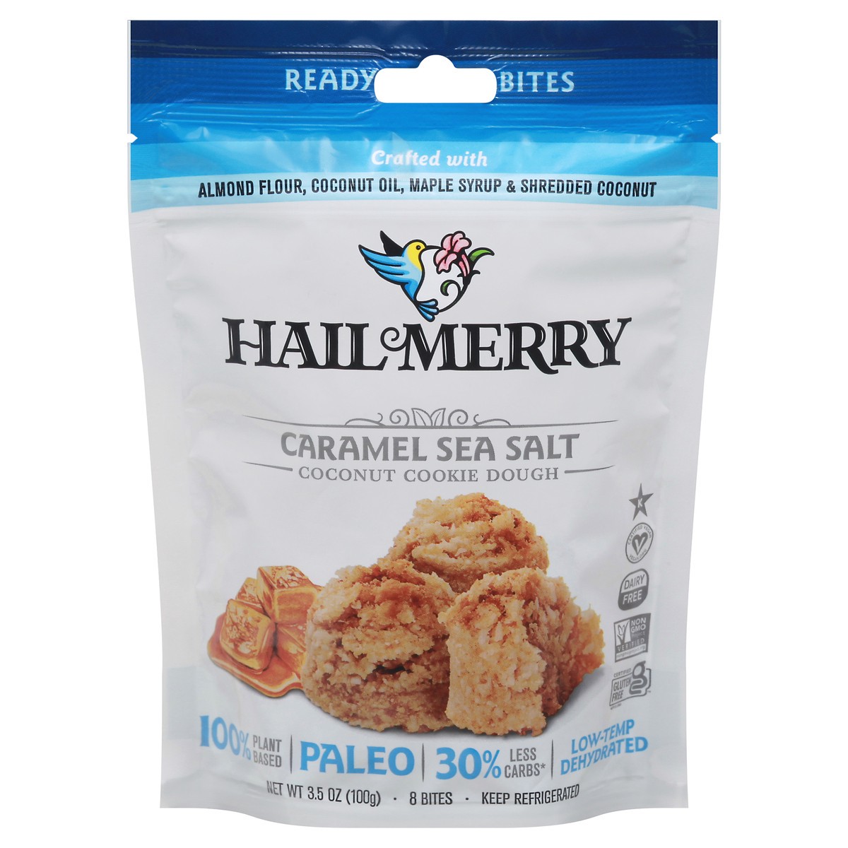 slide 1 of 1, Hail Merry Caramel Sea Salt Coconut Cookie Dough 8 ea, 8 ct