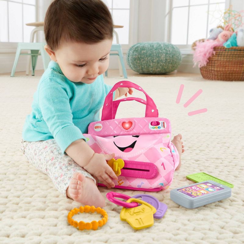 slide 3 of 6, Laugh & Learn Fisher-Price Laugh and Learn My Smart Purse, 1 ct