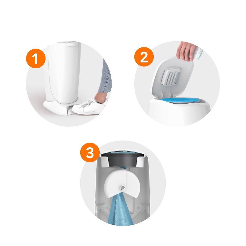slide 10 of 11, Diaper Genie Complete Pail - White, 1 ct