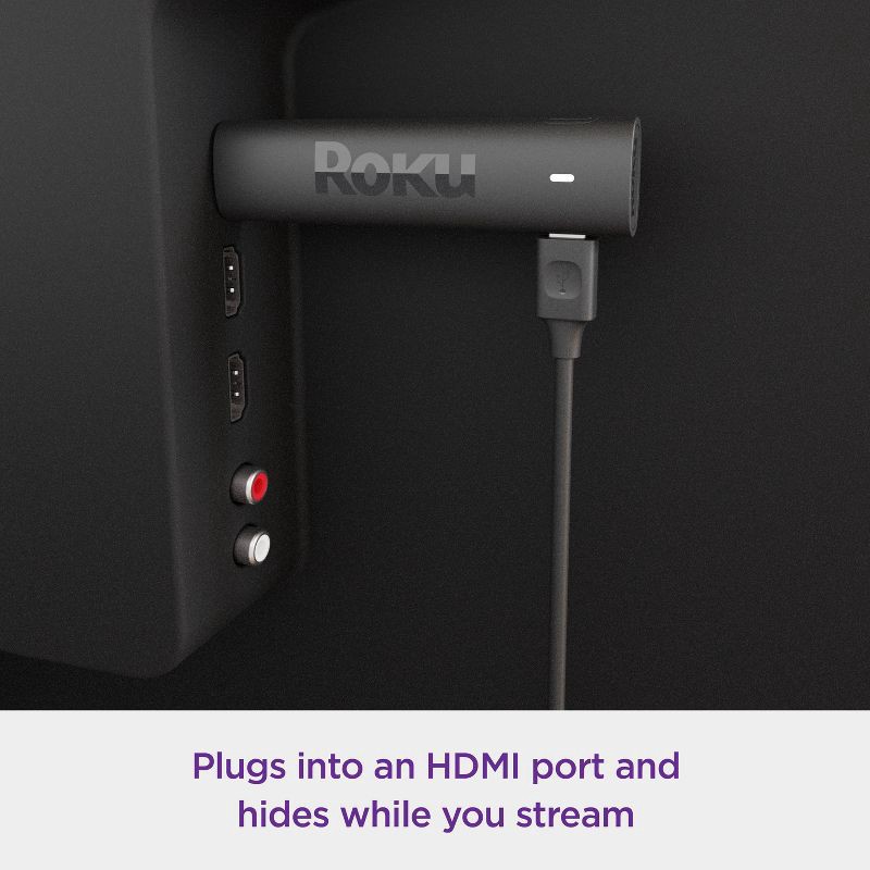 slide 3 of 8, Roku Streaming Stick 4K Streaming Device 4K/HDR/Dolby Vision with Voice Remote with TV Controls, 1 ct