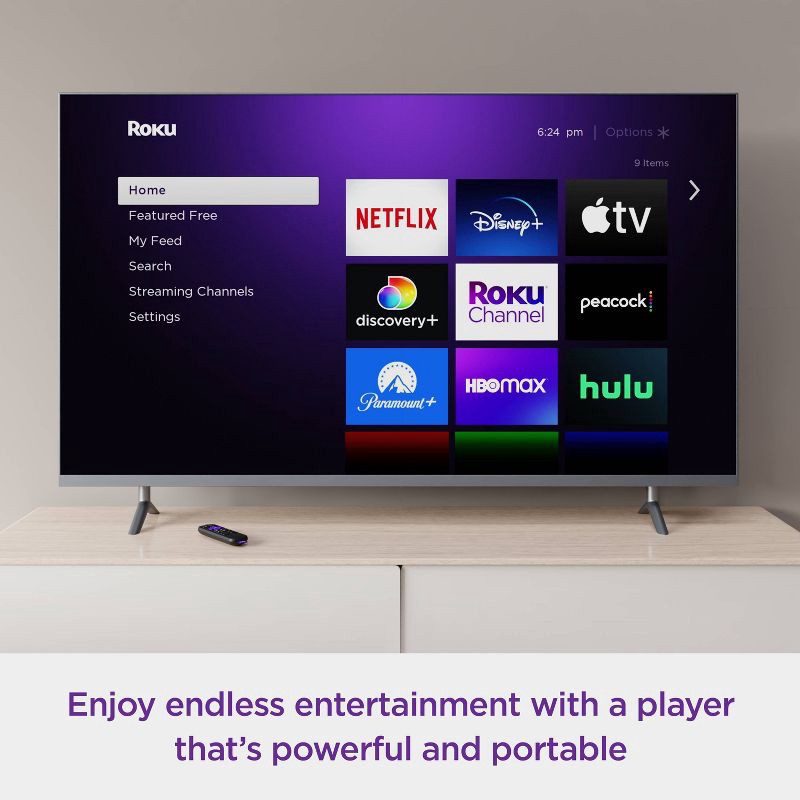 slide 8 of 8, Roku Streaming Stick 4K Streaming Device 4K/HDR/Dolby Vision with Voice Remote with TV Controls, 1 ct