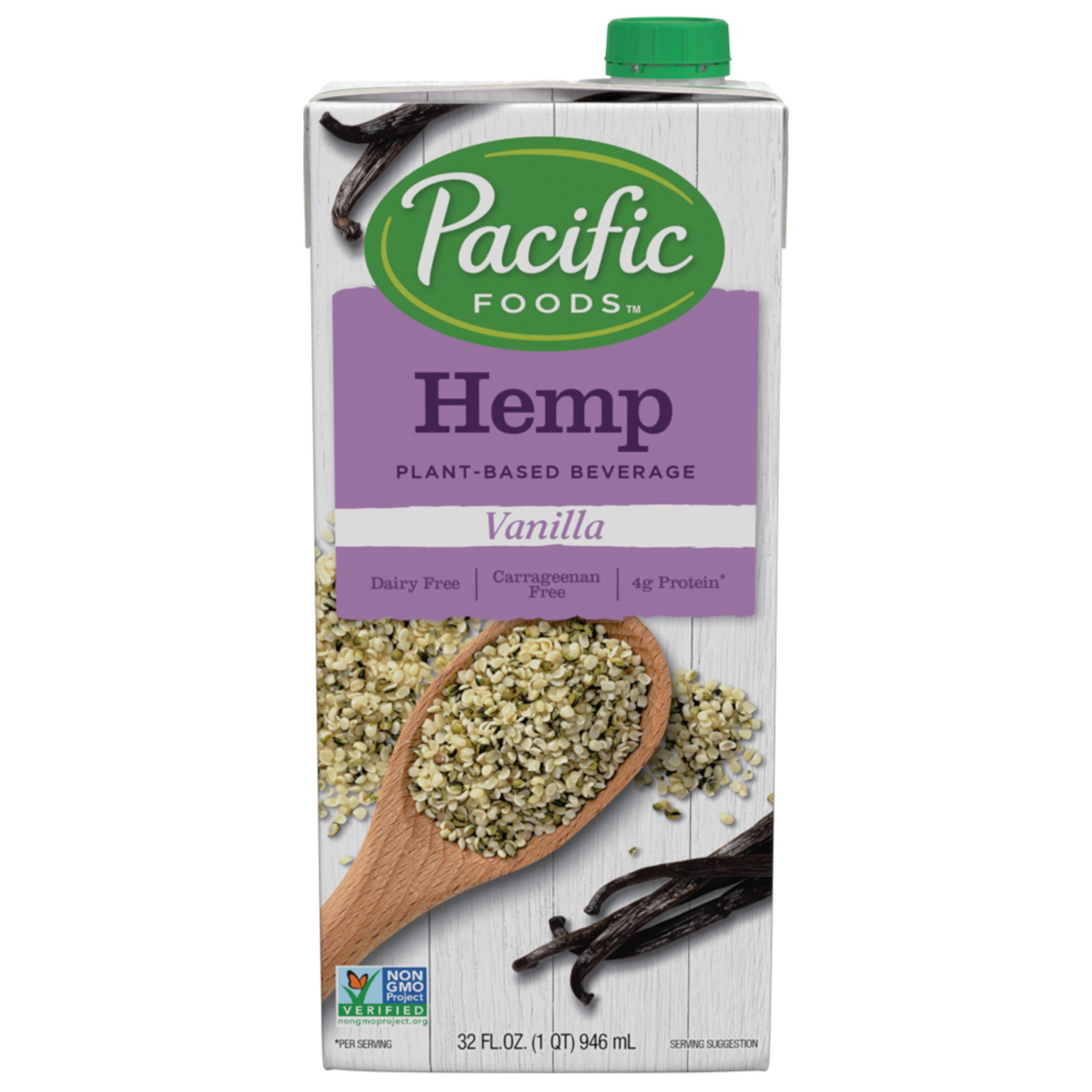 slide 1 of 9, Pacific Foods Pcific Hemp Milk Unsweet, 32 fl oz