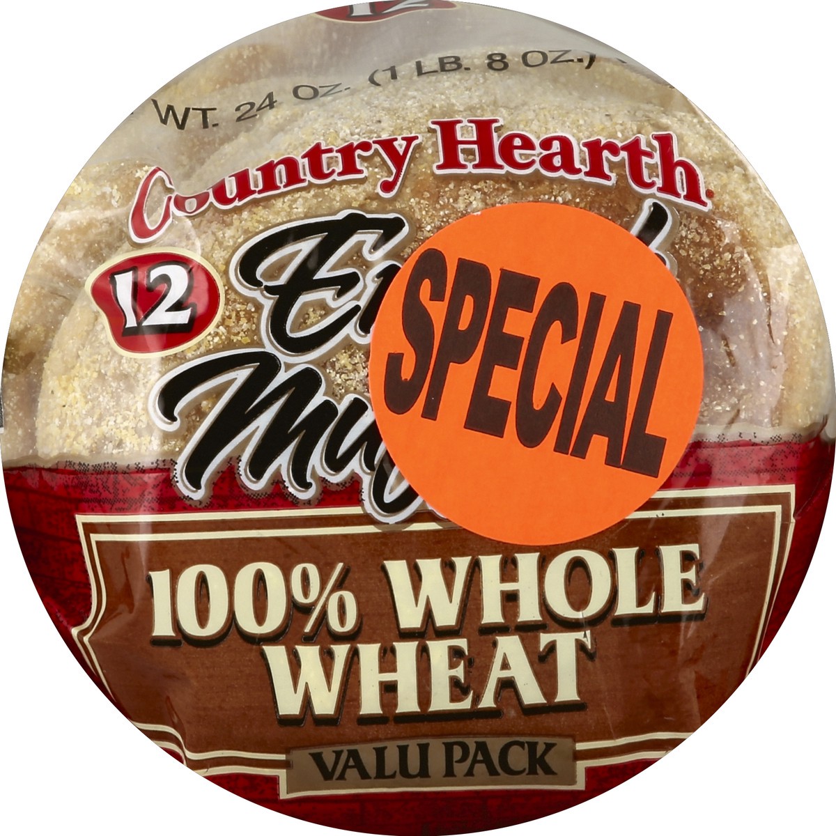 slide 3 of 5, Country Hearth English Muffins 12 ea, 12 ct