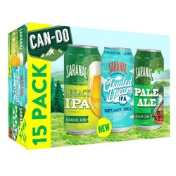 Saranac Can Do Beer Variety Pack - 15pk/12 fl oz Cans