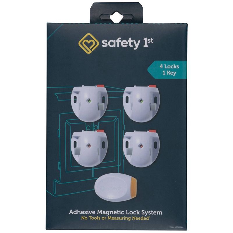 slide 10 of 13, Safety 1st Adhesive Magnetic Lock - 4L/1K, 4 liter