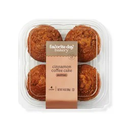 Cinnamon Coffee Cake Muffins - 14oz/4ct - Favorite Day™