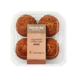 Cinnamon Coffee Cake Muffins - 14oz/4ct - Favorite Day™