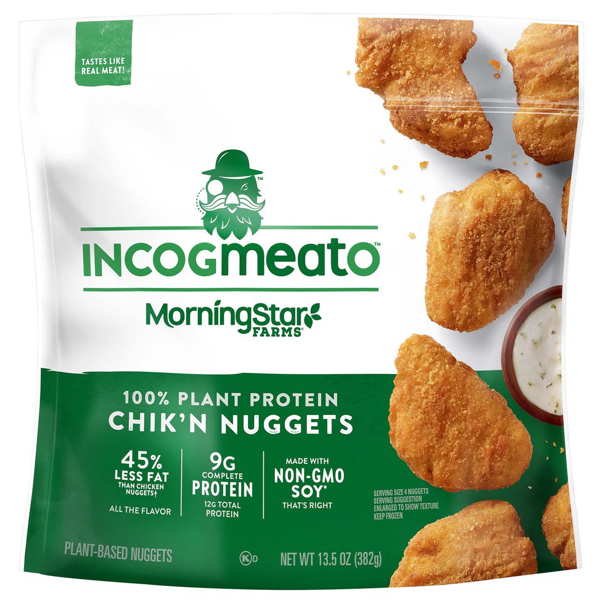 slide 2 of 10, MorningStar Farms Incogmeato Meatless Chicken Nuggets, Vegan Plant-Based Protein, Original, 13.5 oz