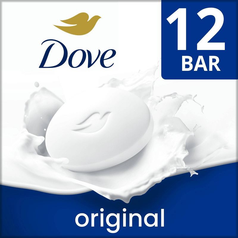 slide 1 of 9, Dove Beauty White Moisturizing Beauty Bar Soap - 12pk - 3.75oz each, 12 ct, 3.75 oz