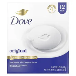 Dove Beauty White Moisturizing Beauty Bar Soap - 12pk - 3.75oz each