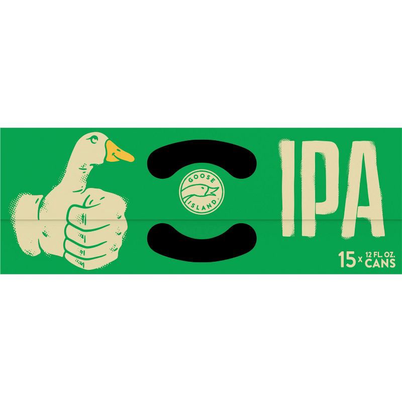 slide 7 of 10, Goose Island Beer Co. Goose Island IPA Beer - 15pk/12 fl oz Cans, 15 ct; 12 fl oz