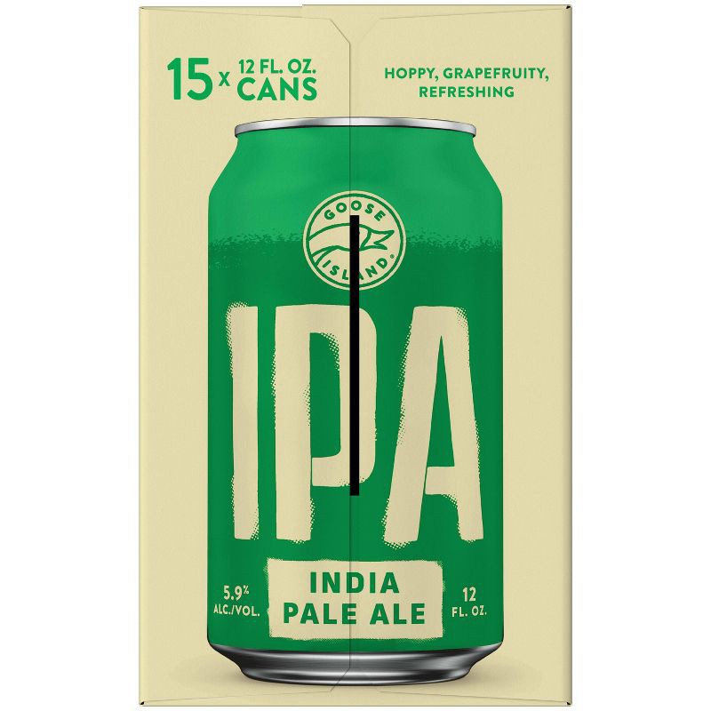 slide 8 of 9, Goose Island Beer Co. Goose Island IPA Beer - 15pk/12 fl oz Cans, 15 ct; 12 fl oz