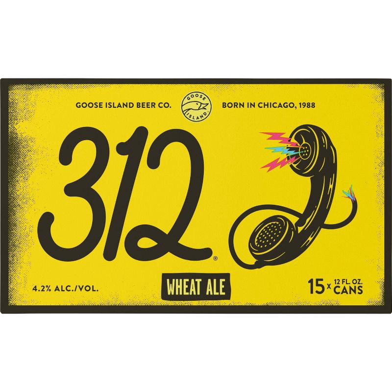 slide 4 of 9, Goose Island Beer Co. Goose Island 312 Urban Wheat Ale Beer - 15pk/12 fl oz Cans, 15 ct; 12 fl oz