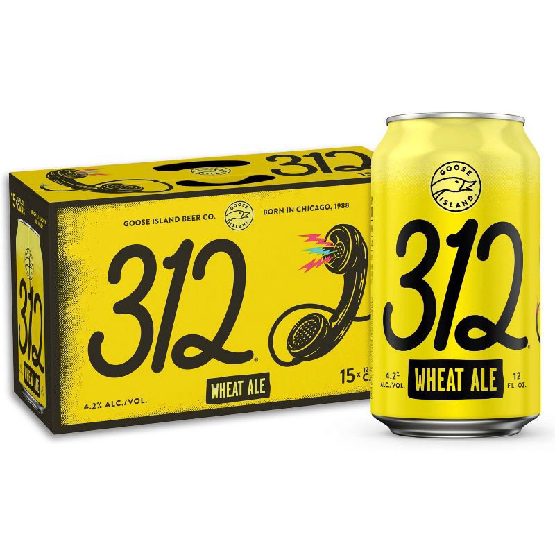 slide 1 of 9, Goose Island Beer Co. Goose Island 312 Urban Wheat Ale Beer - 15pk/12 fl oz Cans, 15 ct; 12 fl oz