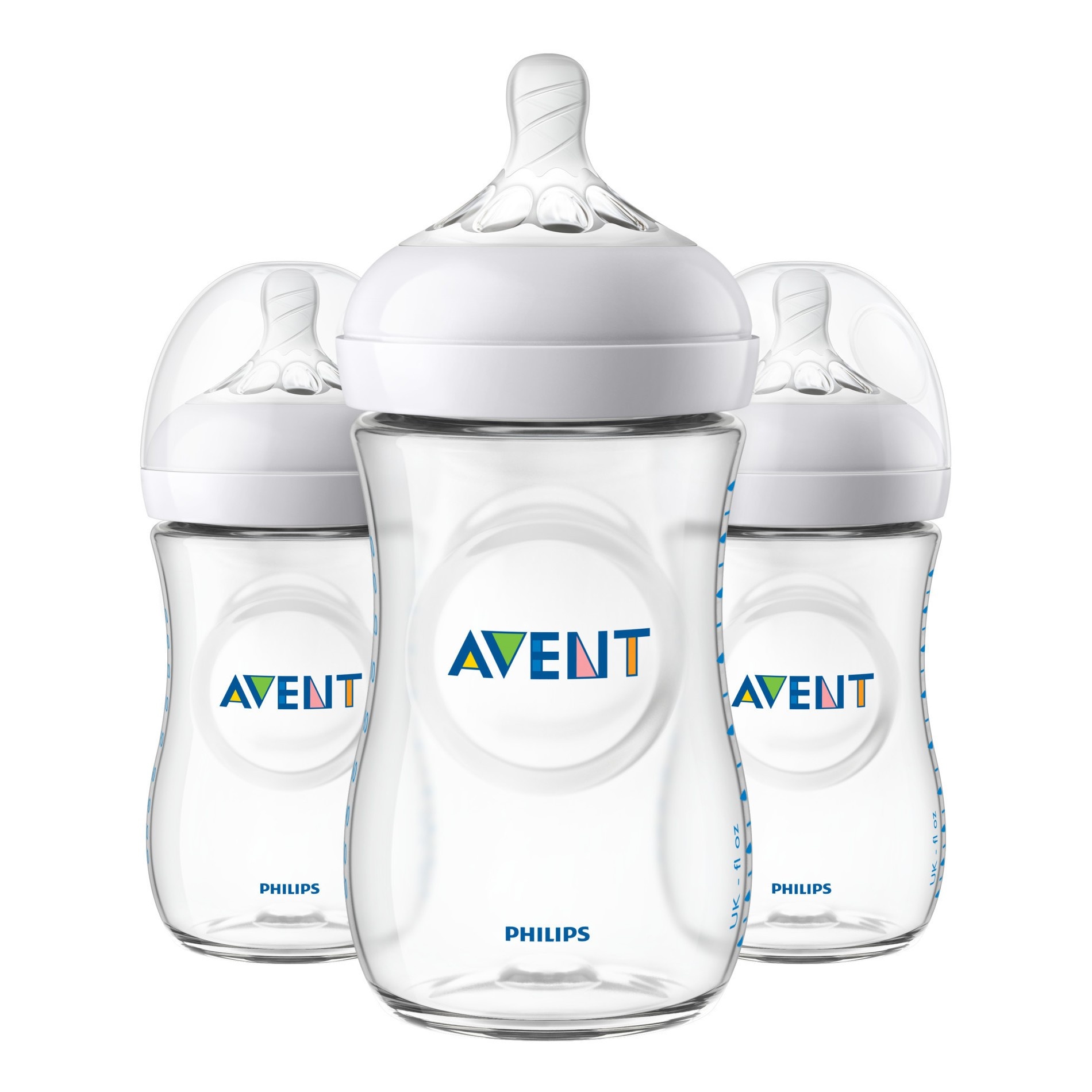 slide 1 of 12, Philips Avent Natural Baby Bottle - Clear, 3 ct; 9 oz