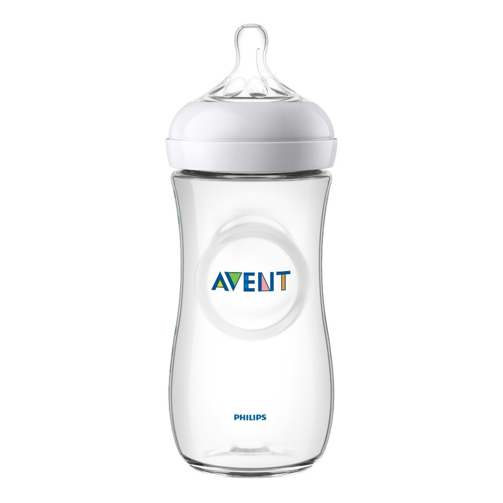 slide 2 of 9, Philips Avent Natural Baby Bottle - Clear, 11 oz, 3 ct