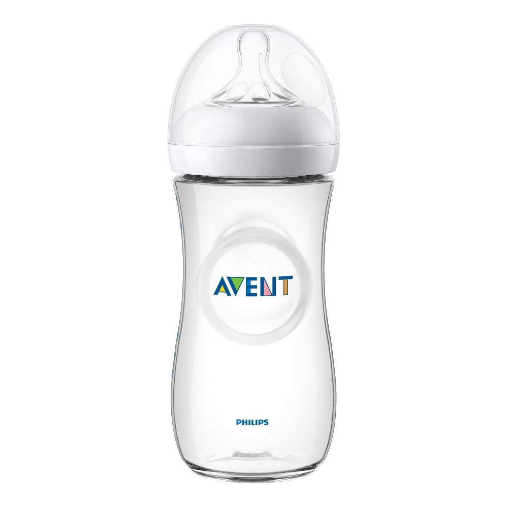 slide 3 of 9, Philips Avent Natural Baby Bottle - Clear, 11 oz, 3 ct