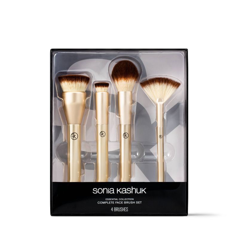 slide 2 of 4, Sonia Kashuk™ Essential Collection Complete Face Makeup Brush Set - 4pc, 4 ct