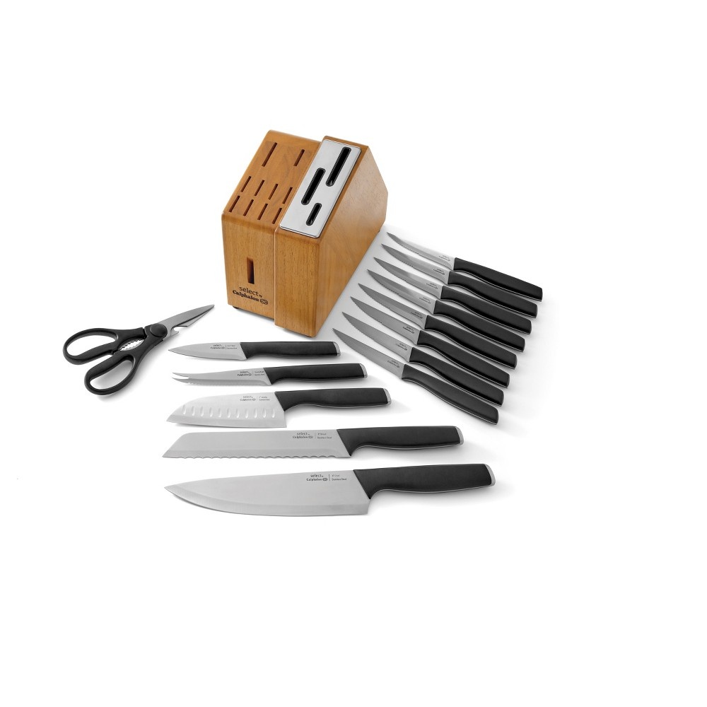 Select by Calphalon Self-Sharpening Cutlery Set Dark 15 ct