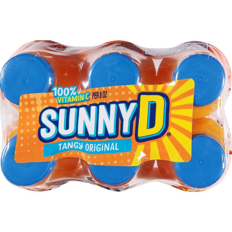 slide 5 of 6, SunnyD Tangy Original Orange Flavored Citrus Punch Bottles - 6pk/10 fl oz, 6 ct; 10 fl oz