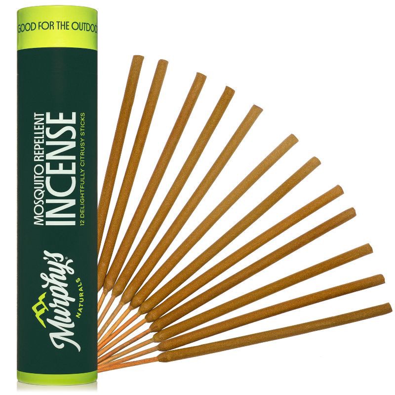 slide 1 of 7, Murphy's Naturals 12pk Mosquito Repellent Incense Sticks: Outdoor DEET-Free Area Repellent with Lemon Grass Oil, 12 ct