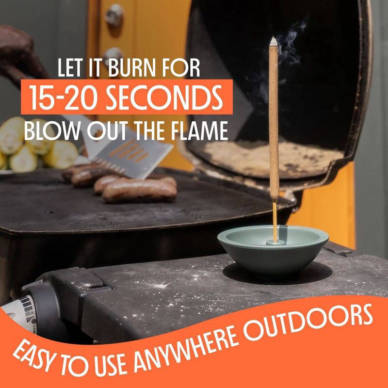 slide 5 of 7, Murphy's Naturals 12pk Mosquito Repellent Incense Sticks: Outdoor DEET-Free Area Repellent with Lemon Grass Oil, 12 ct