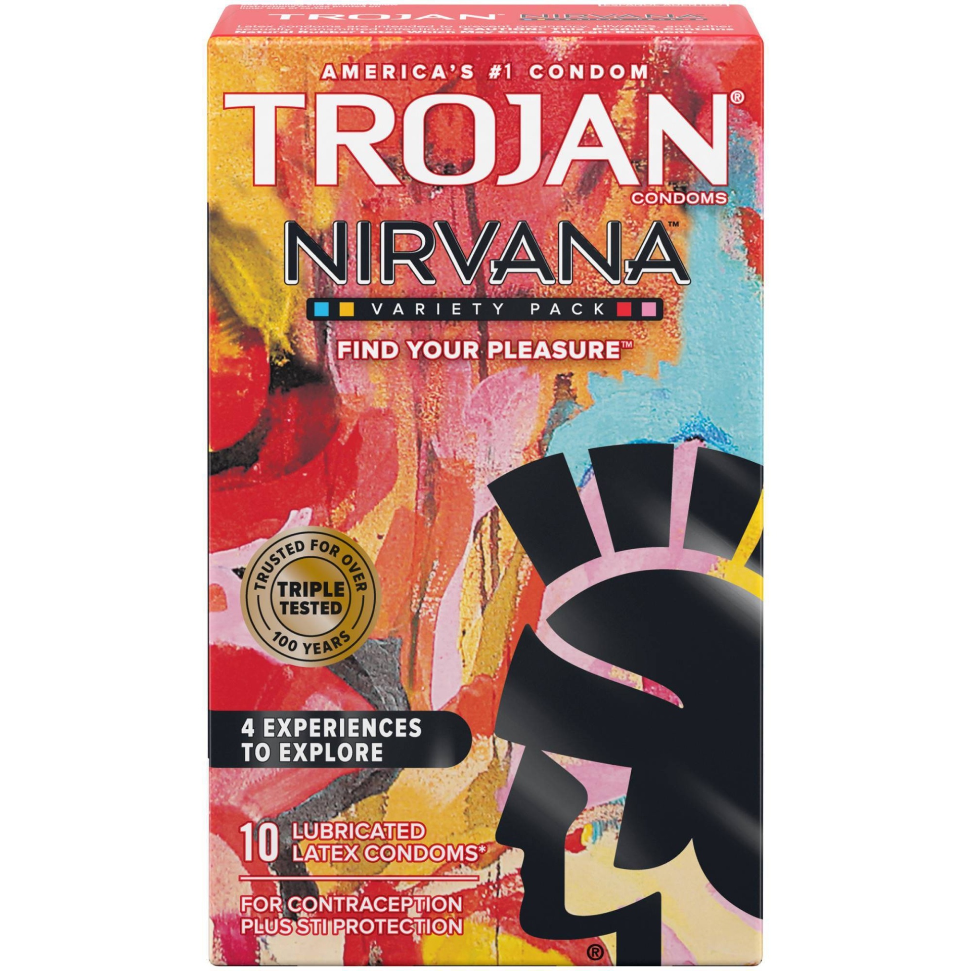 slide 1 of 5, Trojan Nirvana Condoms, 10 ct