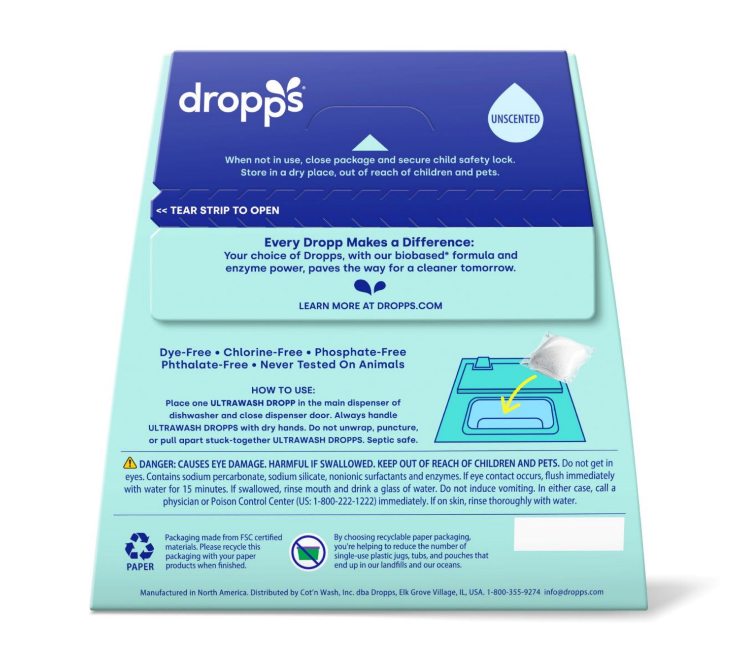 slide 2 of 6, Dropps Ultra Dshwshr Pods Unscented 48Ct, 48 ct