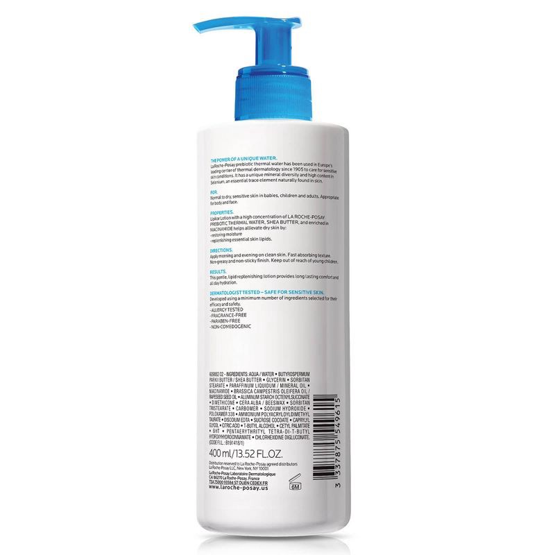 slide 2 of 9, La Roche Posay Lipikar Daily Repair Moisturizing Body Lotion Unscented - 13.52 fl oz, 13.52 fl oz